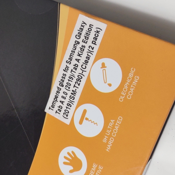 SuperShieldz glass screen protector for Samsung Galaxy Tab A 8.0 2-pack NIB - Picture 3 of 13